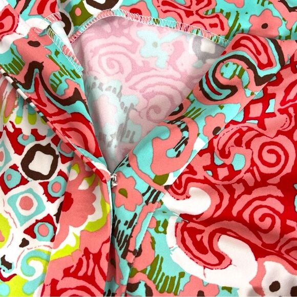 Jude Connally Multicolor Medallion Abstract Print Sleeveless Shift Dress Large - Picture 3 of 8